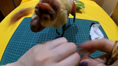 DIY Олень Sven из полимерной глины и шерсти #Холодноесердце 2 часть