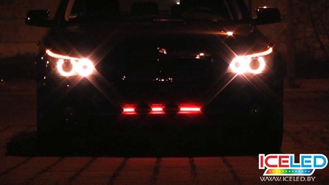 LED Scanner Knight Rider BMW LED Strobe Light светодиодный стробоскоп truck custom tuning смотреть онлайн