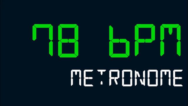 78 BPM (Beats Per Minute) Metronome смотреть онлайн