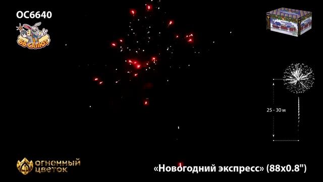 Фейерверк ОС6640 Новогодний экспресс (0,8" х 88)