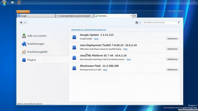 Firefox: Java-Plugin deaktivieren смотреть онлайн