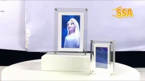 Acrylic Digital photo frame build in Battery,Auto play Video or Photo ! infinite object artwork