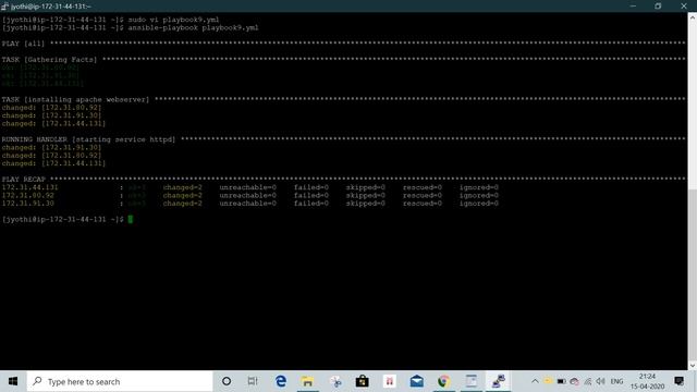 11 Ansible  playbook sections in Telugu