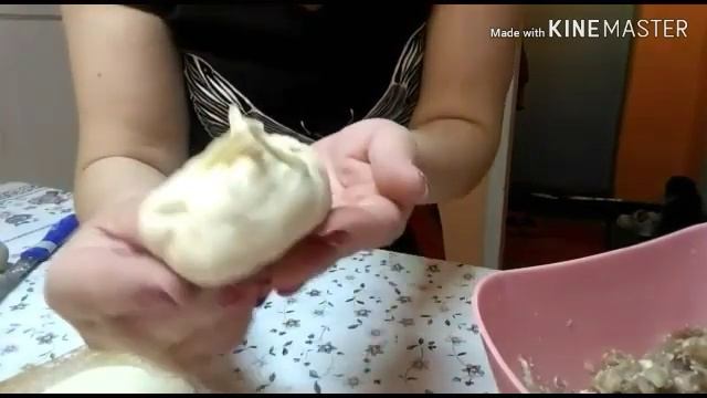 Манты с тыквой . Как приготовить манты .