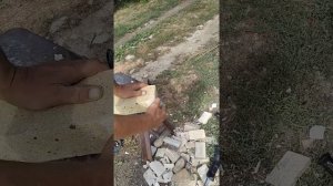 Закругление угловых кирпичей для кладки печи / Печь  своими руками/ Masonry stove in the country