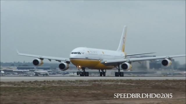Los Angeles International Airport. Взлёты и посадки самолётов.