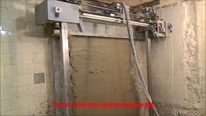 Робот штукатур PlasteRUS Spero.  Штукатурка стен. Видео.