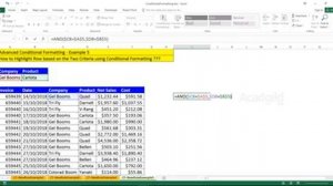 How to Highlight Rows in Excel Based on Two Criteria Using Conditional Formatting | Excel Tutorials