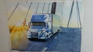 Акварель для начинающих. Как нарисовать Машину? Урок рисования