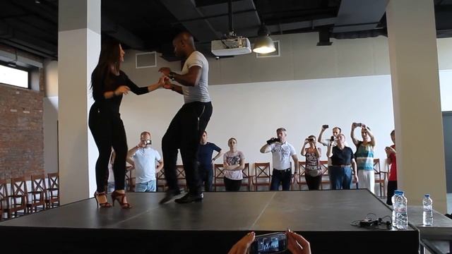 WHITE NIGHTS SALSA FEST 2014 | Joanna & Fabrice (Dominican Bachata Partnerwork, 1 день, 2/2) смотреть онлайн