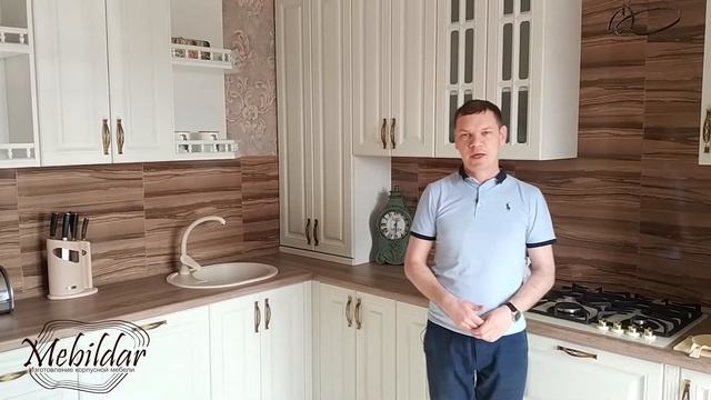 Белая кухня в деревянный дом на заказ. Казань. смотреть онлайн