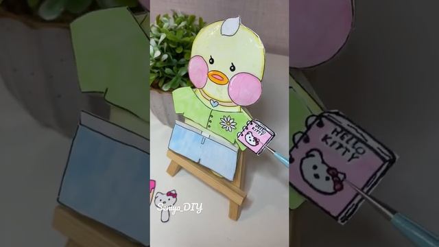 Набор Hello kitty для бумажной уточки | #hellokitty #paperduck