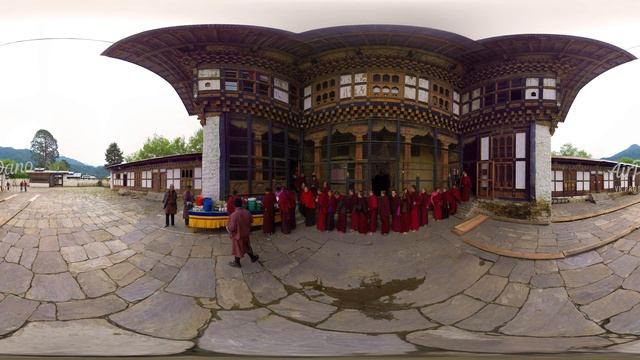 The Kingdom of Bhutan. Aerial 360 video in 4K смотреть онлайн