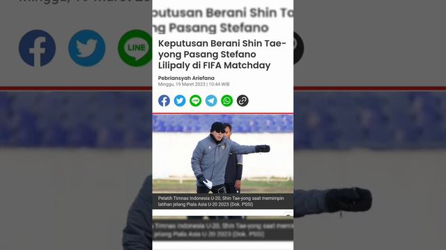 Keputusan Berani Shin Tae-yong Pasang Stefano Lilipaly #timnas #timnasindonesia #shintaeyong #fifa