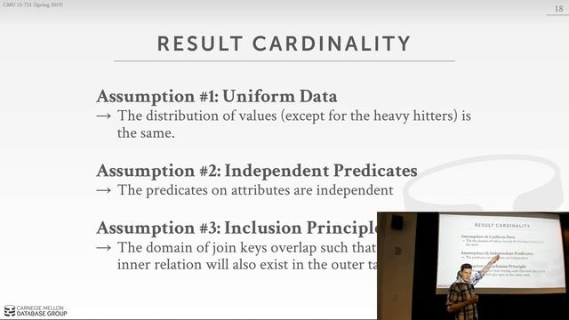 CMU Advanced Database Systems - 24 Query Optimizer Cost Models (Spring 2019) смотреть онлайн