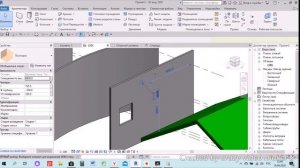 Revit Проходка пробивающая несколько стен и крышу