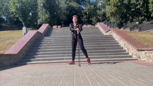 300 упражнений со скандинавскими палками. Урок №3.