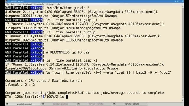 Part 1: GNU Parallel script processing and execution смотреть онлайн