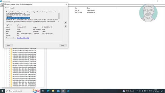 Fix DistributedCOM Event ID 10016 Error in Windows 10 & Windows 11 смотреть онлайн