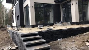 Парящие ступени с LED подсветкой ландшафтный дизайн