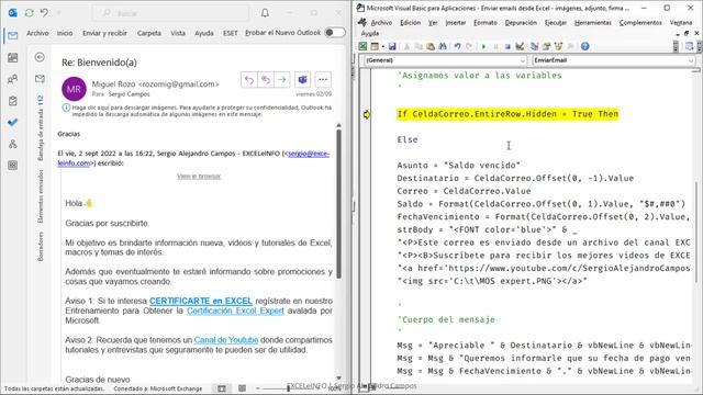 ? Enviar emails desde Excel adjuntando Firma de correo de Outlook смотреть онлайн