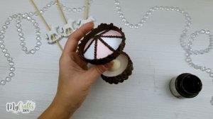 Миниатюрная карусель - игрушка на елку своими руками / Новогодняя елочная игрушка DIY