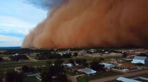 Опасное природное явление. Пыльная буря. Нарезка видео