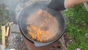 Плов на ребрышках в казане