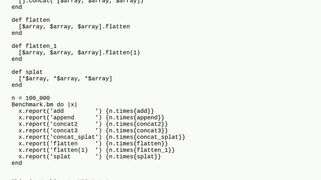 Why is splat in arrays so costly? смотреть онлайн