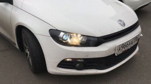 Заменены передние фары с галогена на ксенон