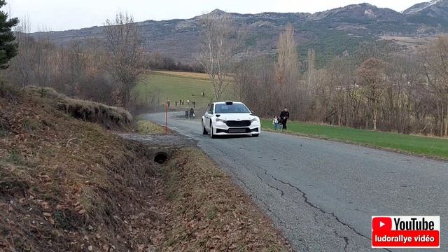 essais test Rallye Monte-Carlo 2023 / 5 skoda fabia RS Rallye 2 / Solberg , Delecour , Gryazin .
