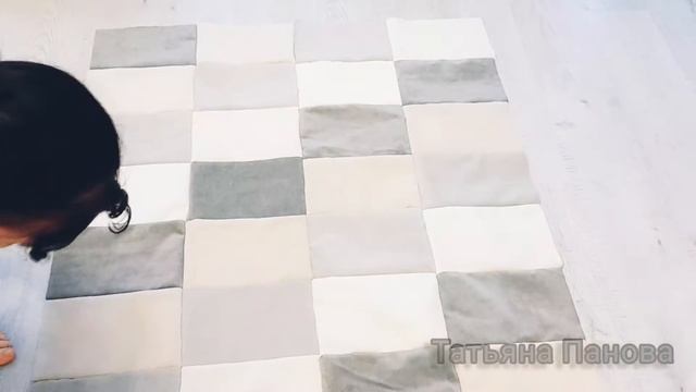 Покрывало из остатков ткани #пановататьяна, #покрывалосвоимируками #рукоделиедлядома