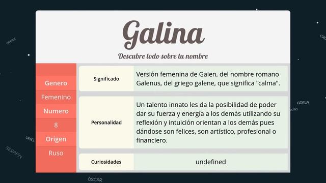 Significado de Galina, nombre Ruso para tu bebe niño o niña (origen y personalidad) смотреть онлайн