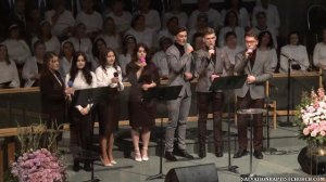 Пение «Если Иисус меня повстречал бы…» — группа молодёжи