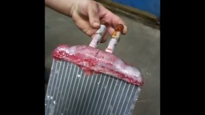 Шевроле ланос ,радиатор печки,замена