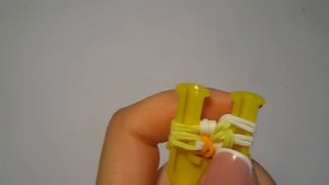 ДВОЙНОЙ МАЙАМИ плетение из резинок без станка на рогатке Rainbow Loom Bands