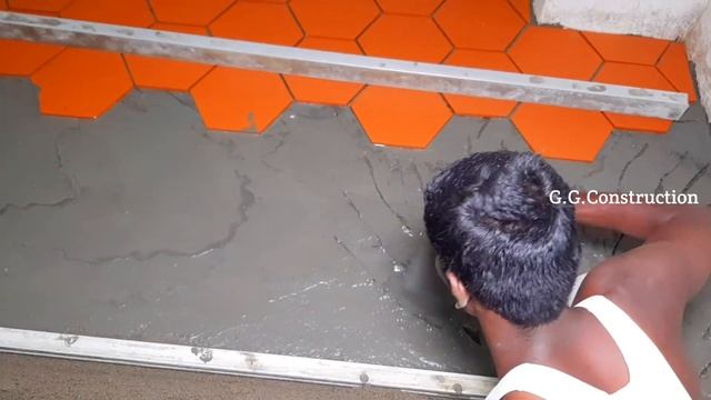Terracotta Floor Technique-Amazing design with Terracotta flooring Tile Installation-sand cement смотреть онлайн