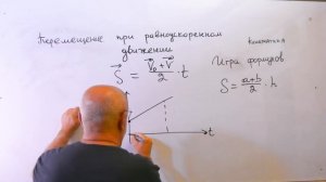 Игра формулов.Перемещение при равноускоренном движении