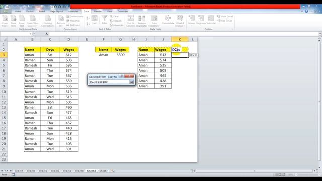 How to Extract Data in Excel with Advance Filter VBA step by step