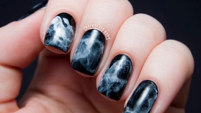 Как сделать мраморный маникюр: видео-урок и фото красивых мраморных ногтей!!!!!,Marble nail art