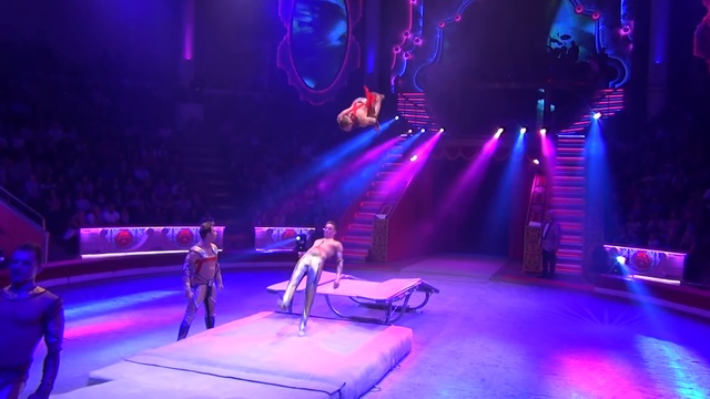 Акробатическая группа п⁄р Сергея Гречушкина. Цирк Никулина. Россия. смотреть онлайн