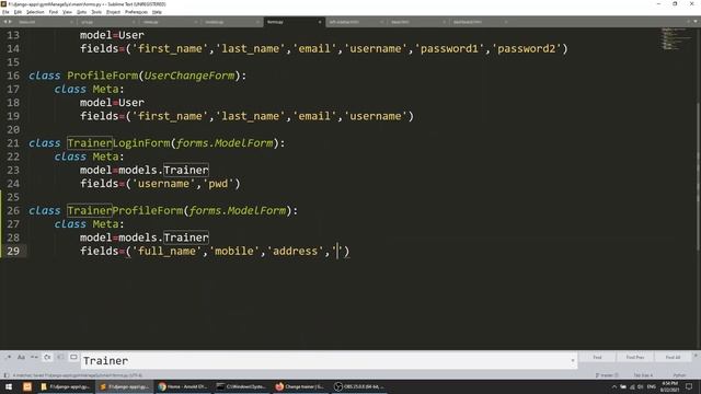 Django Full Course: Gym Management System #31|Django Model Form|Trainer Dashboard|Django Tutorials