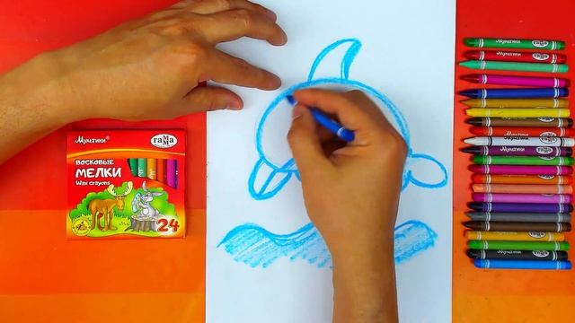 Как нарисовать ДЕЛЬФИНА - просто рисуем для детей смотреть онлайн