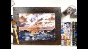 Мастер-класс по акварельной живописи «Финский залив» | Как нарисовать Финский залив