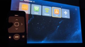 Проектор Transpeed Xnano X1 и экран DEXP WE-80 в умном доме Apple