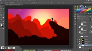 Let's create a beautiful evening sunset in Photoshop  | සවස හිරු බැස යෑමක් නිර්මාණය කරමු.#photoshop