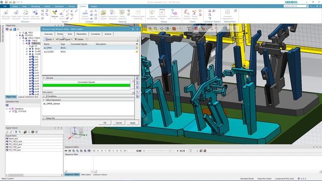 First steps simulation with Process Simulate and connection to a PLC смотреть онлайн