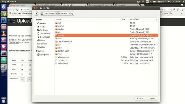 Laravel tutorial - upload laravel on c panel or  server