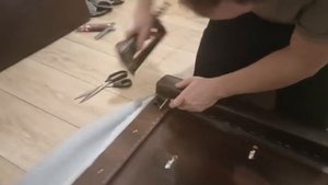 Как перетянуть подголовник кровати в домашних условиях?🤔