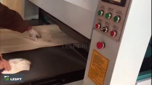 Двусторонний усовочный станок и узкоплитный пресс